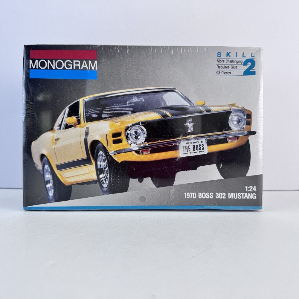 1970 Boss 302 Mustang Monogram model kit 1/24th scale SEALED!